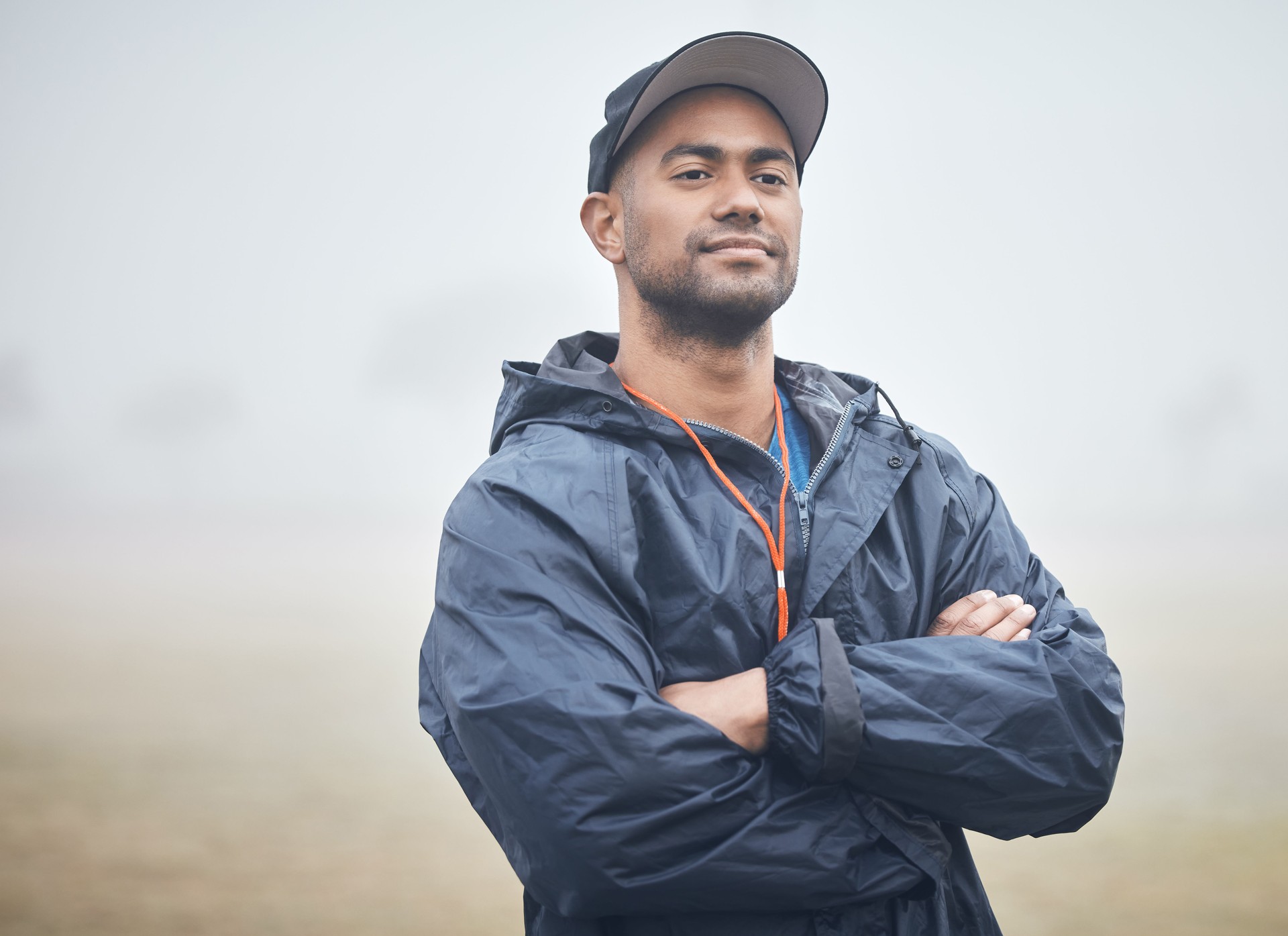 Shot of a young coach on the field