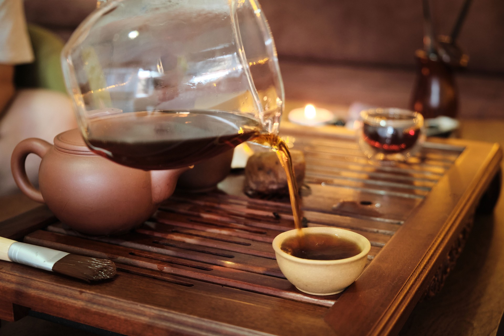Chinese traditional gongfu cha tea ceremony